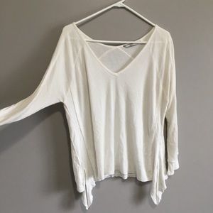 White loose top